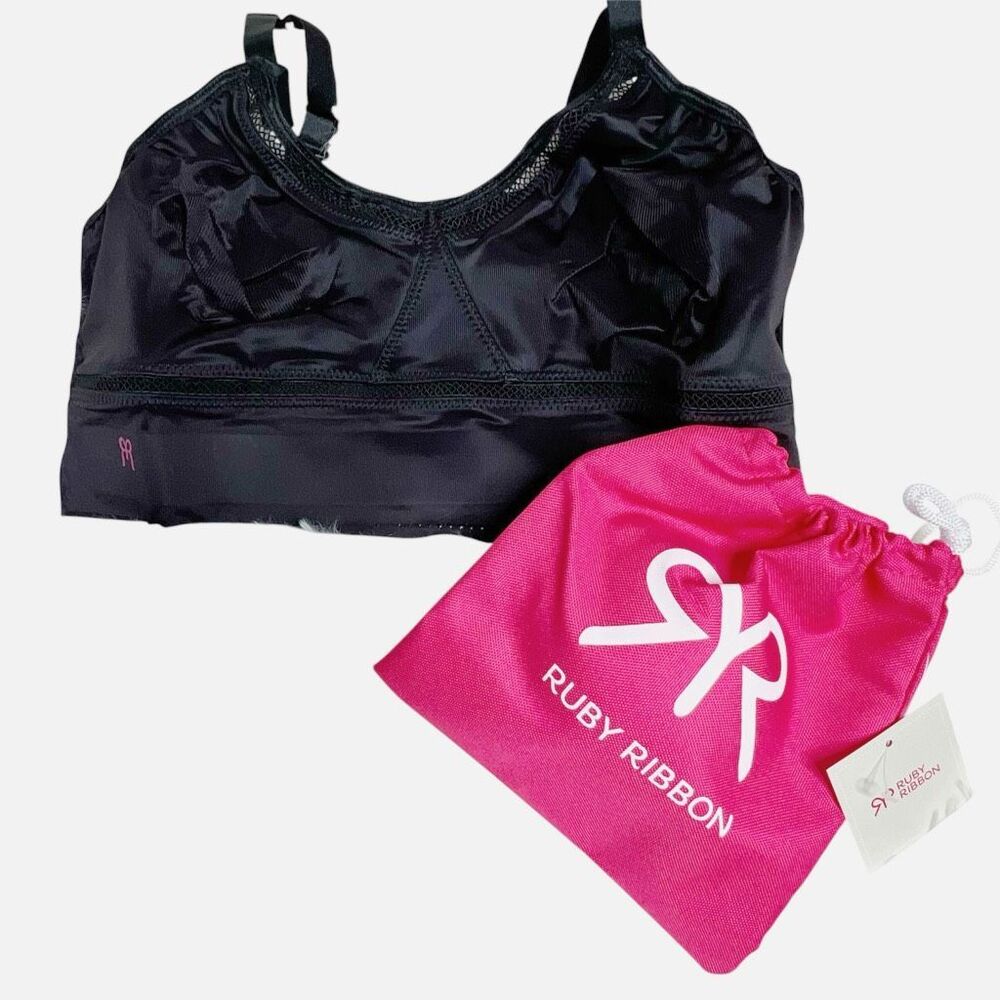 Ruby Ribbon Siren Demiette Bra Black Nwt Size 32